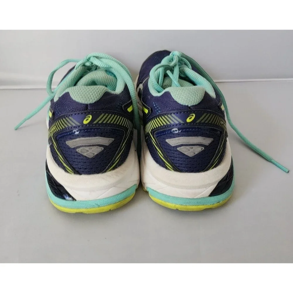 ASICS FUZEX LYTE Women's Athletic Shoes - Size US 7 M Blue /Green Yellow Soles